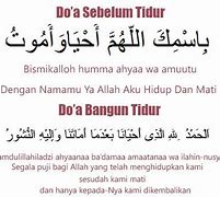 Doa Tidur Bahasa Arab